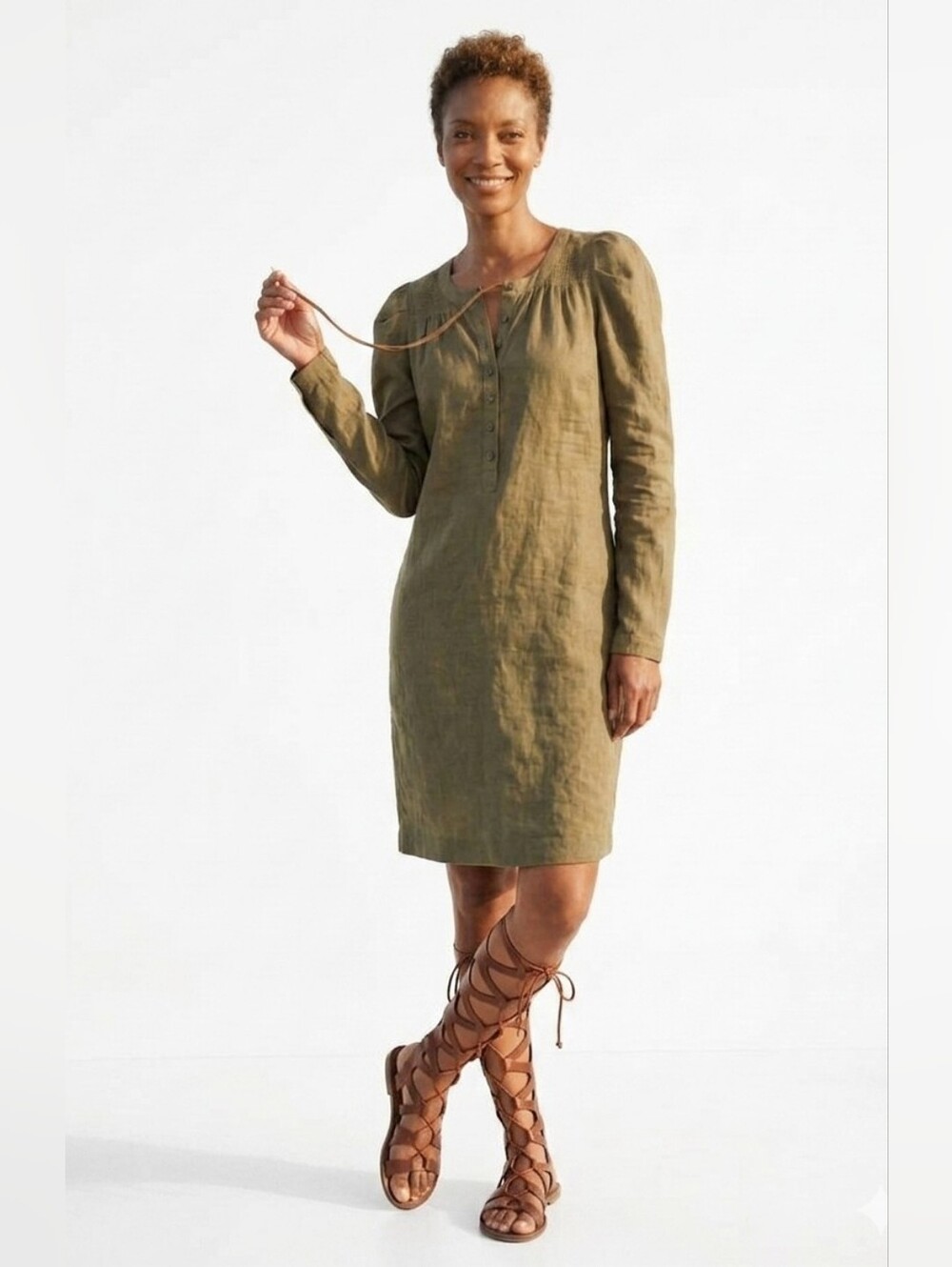 ANTIK BATIK | Puff-sleeved Dress - Picture 2 of 15